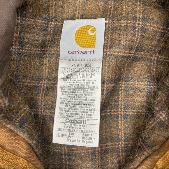 Vintage J97 Carhartt Brown Detroit Jacket - Picture 4 of 5